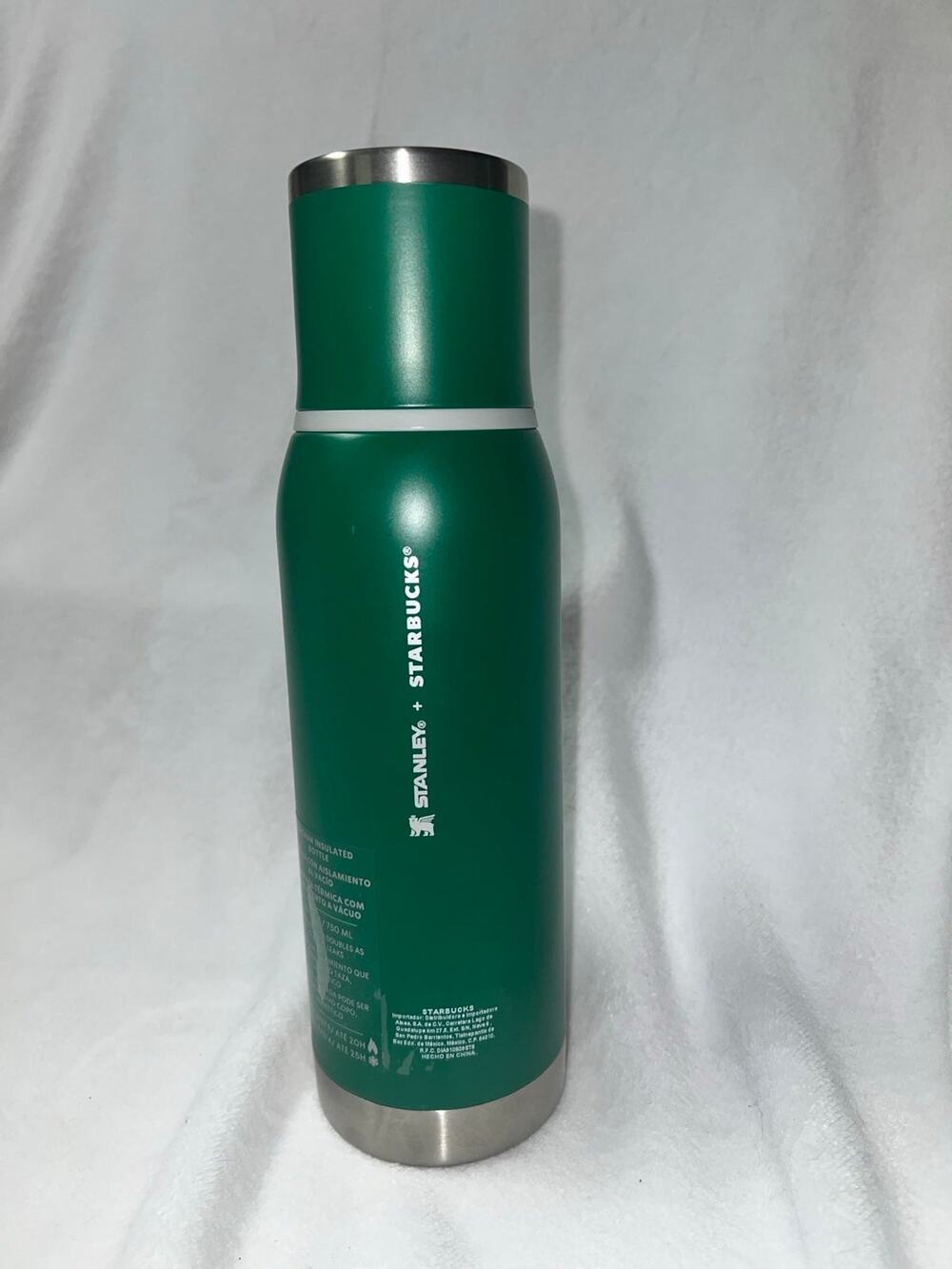Stanley x Starbucks Green Thermal. Mexico 2023 Vacuum Insulated Bottle 25oz